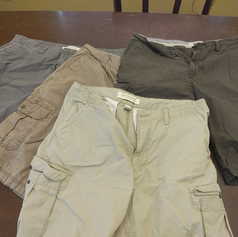 4 men's cargo shorts